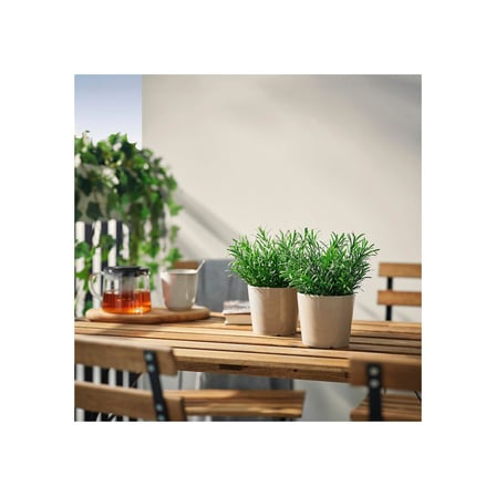 Yapay bitki, yeşil, 9 cm, biberiye, iç/dış mekan
