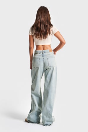 Kadın T.Kot Rengi 4s5-32 Likralı Esnek Kumaş Büyük Beden Denim Jean
