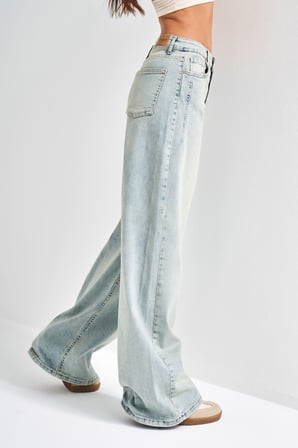 Kadın T.Kot Rengi 4s5-32 Likralı Esnek Kumaş Büyük Beden Denim Jean
