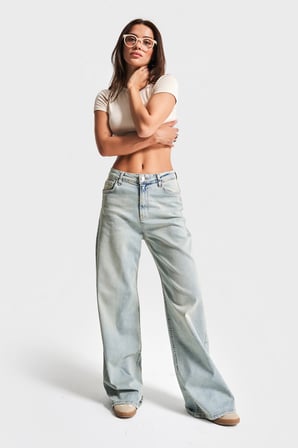 Kadın T.Kot Rengi 4s5-32 Likralı Esnek Kumaş Büyük Beden Denim Jean