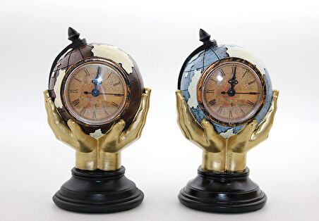 Polyester Saatli Dünya Küre Model 1 