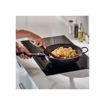 Wok tava, yapışmaz kaplama-siyah, 28 cm