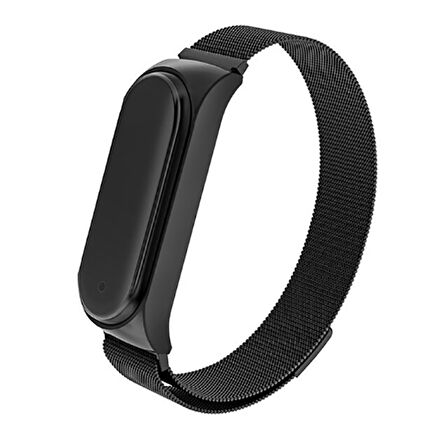 Xiaomi Mi Band 6 ile Uyumlu Metal Tel-Örgü işlemeli Kordon