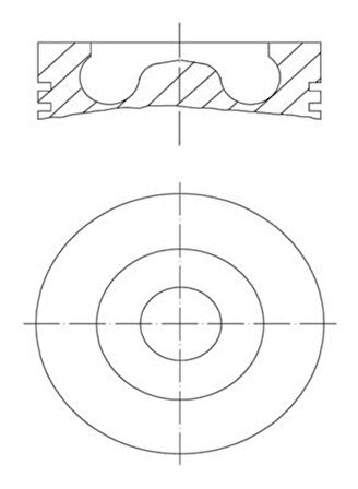 PISTON 81.51MM 0.50 CADDY 3 GOLF 5 JETTA PASSAT 2.0 TDI 165 2003 AZV BKP BKD BVF BMN BMM 028PI00002102 03G107065J 03G107065E 03G107065