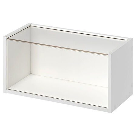 Duvara monte teşhir dolabı, beyaz, 50x25x25 cm