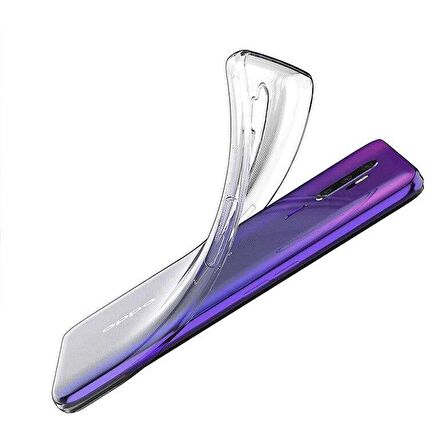 Gpack Oppo A5 2020 Kılıf Süper Silikon Yumuşak Arka KorumaNano Glass