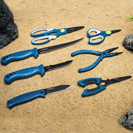 Paslanmaz Çelik Katlanır Balıkçı Bıçağı - Balıkçılık - 19 cm - KN FLD