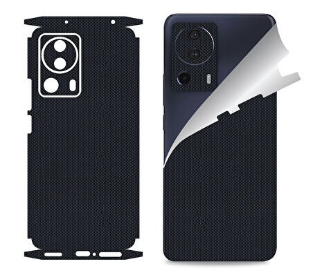 Xiaomi Mi 13 Lite için uyumlu 360 full arka ve yan kaplama koruma sticker KARBONFİBER