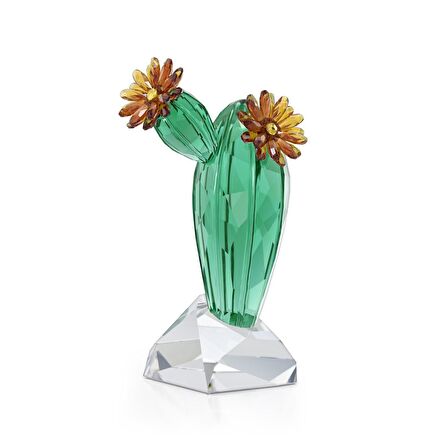 5427592 Swarovski Ev Dekorasyonu Crystal Flowers:Golden Yellow Cactus