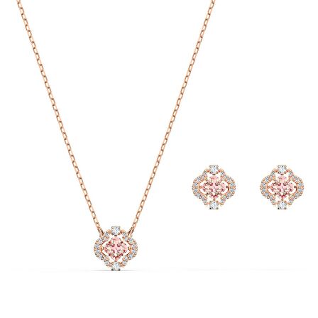 Swarovski Set Sparkling Dc-Set Clover Czmo-Ros