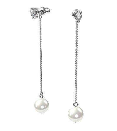 5563290 Swarovski Küpe Ss Te Treasure:Pe Lng Whıte/Rhs