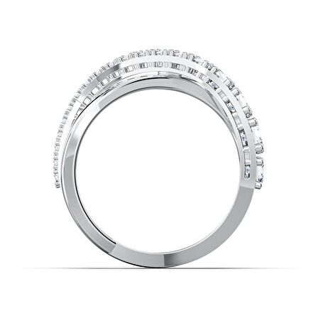 Swarovski Twist Rows Yüzük Beyaz 58 5572718