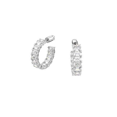 Swarovski Küpe Mıllenıa:Pe Hoop Clear Whıte/Rhs 5612673