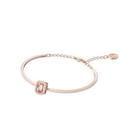 Millenia Bangle Bileklik, Octagon Cut, Pembe, Pembe Altin Rengi Kaplama, 5620555