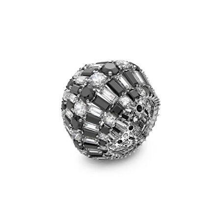 5620657 Swarovski Yüzük Hyperbola:Rıng Black/Rhs 52