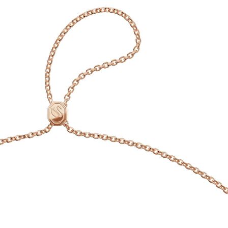 5628296 Swarovski Kolye Saat Pendant Watch, Triangle cut, Pink Rose gold-tone finish