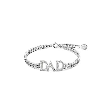 5658330 Swarovski Bilezik Mother'S Day:Bracelet Dad Whi/Rhs L