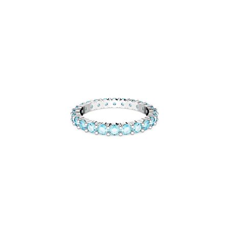 5664429 Swarovski Yüzük Matrix:Ring Aqua Blu/Rhs 64