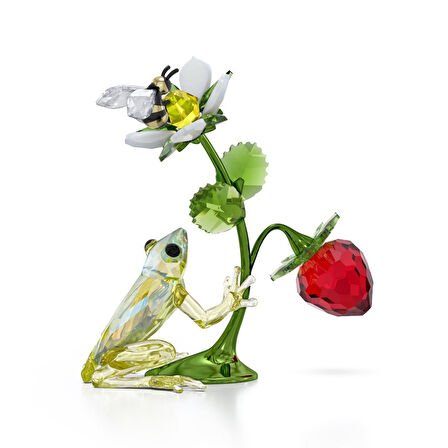 5667599 Swarovski Ev Dekorasyonu Idyllıa:Frog, Bee And Strawberry