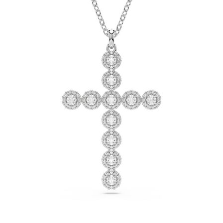 5675573 Swarovski Kolye insigne:Pend Cross_Angelic Whi/Rhs