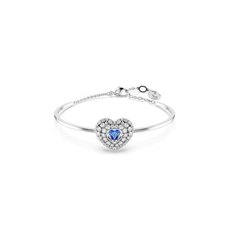 5680393 Swarovski Bilezik Hyperbola:Soft Hrt Blu/Rhs M