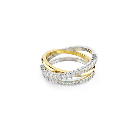 5714161 Swarovski Yüzük Re Hyperbola:Rıng 3 Band Whıte/Mıx 52