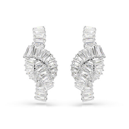 5727040 Swarovski Küpe Matrıx:Pe Knot Whı/Rhs