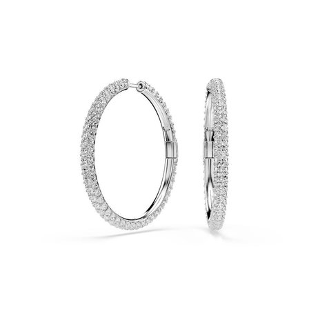 5754156 Swarovski Küpe Dextera:Pe Hoop Whı/Rhs