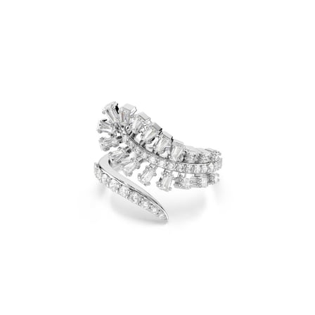 5757837 Swarovski Yüzük Vıenna:Rıng Feather Whı/Rhs 55