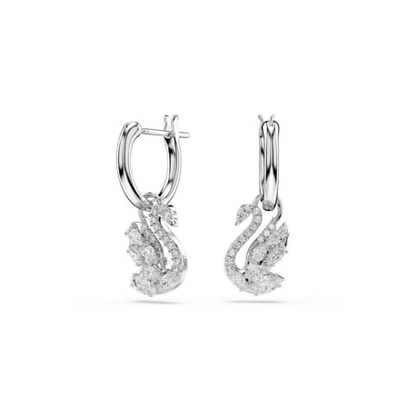 5759942 Swarovski Küpe Swan:Pe Mn Hoop Xxs Whıte/Rhs