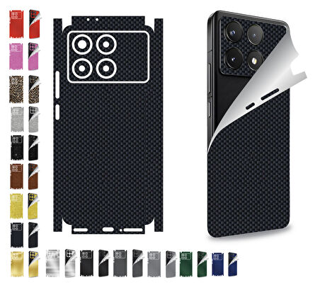 Xiaomi Poco F6 Pro için uyumlu 360 full arka kaplama koruma sticker - 16 FARKLI RENK