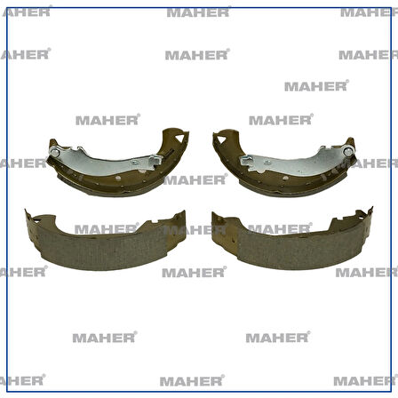 FREN BALATA DOBLO 1 2001-2010 LEVYELİ PABUÇ ARKA (AP LOCKHEED FREN SİSTEMİ İÇİN) +1MM 77362452