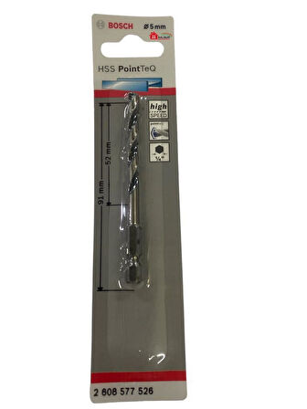 Bosch Pointteq Altıgen Şaftlı Hss Matkap Ucu 5 mm