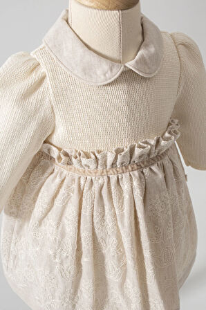 Tongs Baby Elbise 8050 Ekru