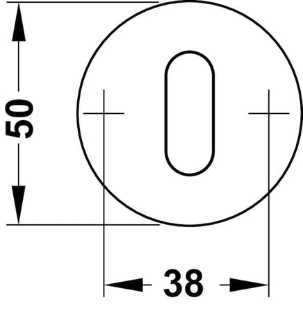 Häfele Kapı Kolu Rozeti, HÄFELE BALENA Altın - 32 – 48 mm (1 Çift)