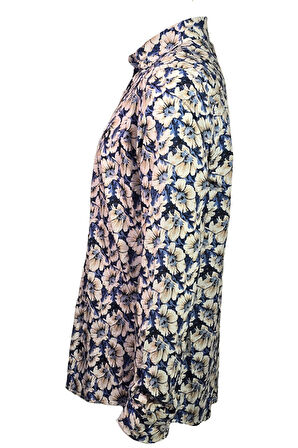 Campione 5708432 Erkek Desenli Gömlek Turquoise