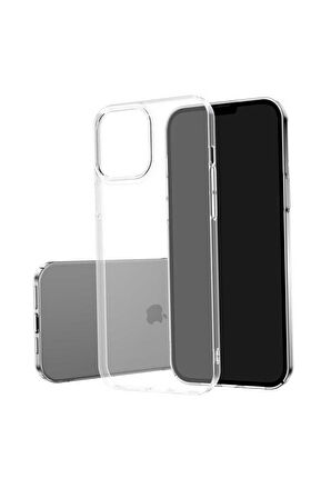 Apple iPhone 13 ile Uyumlu Kılıf Şeffaf Sararmayan Sert Tpu Hassas Buton Telefon Kılıfı Kapak Şeffaf