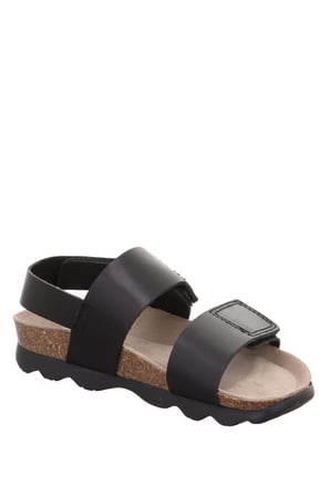 Superfit 1-000133-0000 Siyah Kız Çocuk Düz Sandalet