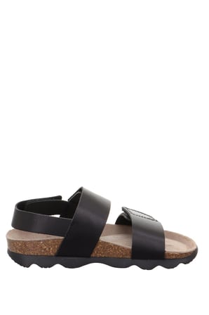 Superfit 1-000133-0000 Siyah Kız Çocuk Düz Sandalet
