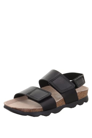 Superfit 1-000133-0000 Siyah Kız Çocuk Düz Sandalet