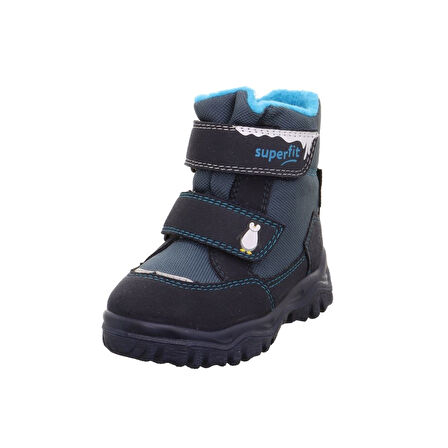 Husky Superfit Marka Penguen Desenli Sympateks Erkek Çocuk Bot Mavi-Turkuaz