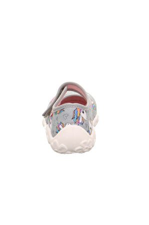 Superfit Bonny Kız Çocuk Gri Ev Kreş Ayakkabısı Unicorn 800283-2050