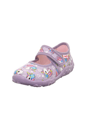 Superfit Bonny Kız Çocuk Lila Ev Kreş Ayakkabısı Unicorn 800283-8530
