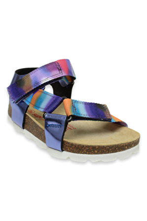 Superfit 000116-P Fussbettpantoffel Lila Çocuk Sandalet