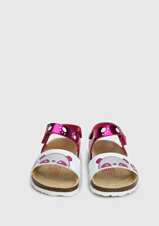 Pembe Kız Çocuk Düz Sandalet
