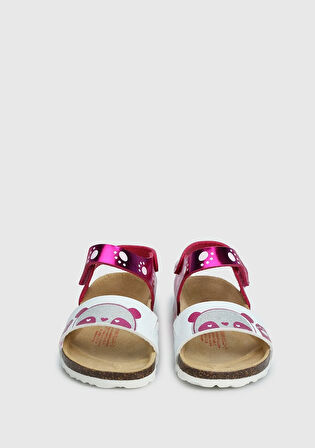 Pembe Kız Çocuk Düz Sandalet