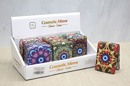 Taşlı El Aynası Dikdörtgen Kalın Model 2 