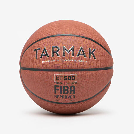 Basketbol Topu - 7 Numara - Kahverengi - Fiba Onaylı BT500