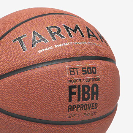 Basketbol Topu - 7 Numara - Kahverengi - Fiba Onaylı BT500