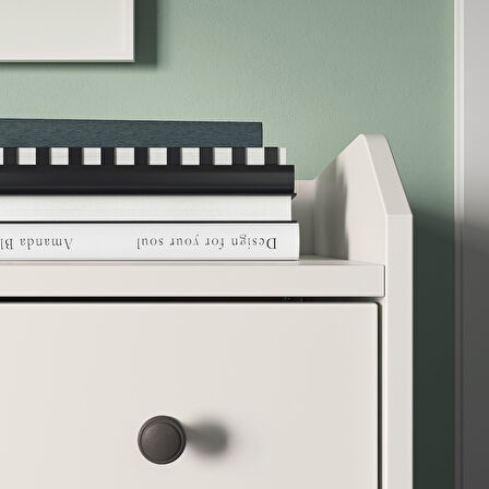 3 çekmeceli şifonyer, beyaz, 70x46x84 cm